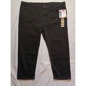 Wrangler Men's Relaxed Fit Jeans with Flex, Black 52 x 30